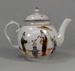 a champion's bristol porcelain teapot circa 1770-75